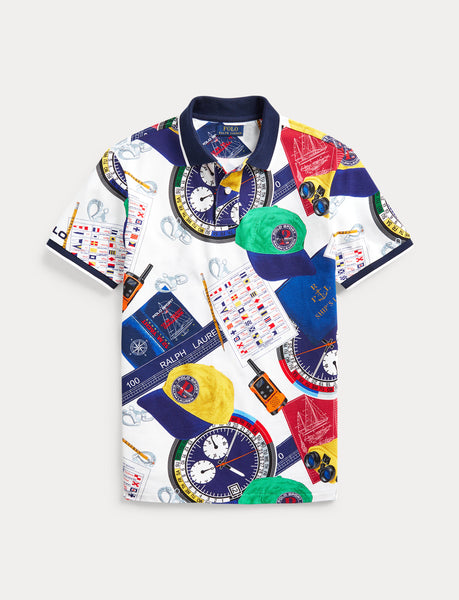 POLO RALPH LAUREN Yacht Print Polo Shirt