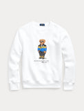 Polo Ralph Lauren Racing Bear Crewneck Sweatshirt, White