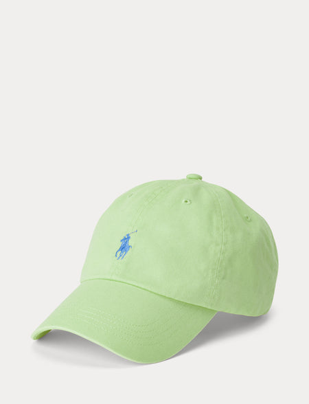 LACOSTE Large Croc Gabardine Cap, Grassy Green