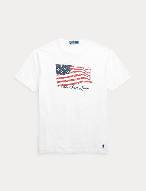 Polo Ralph Lauren Flag T-Shirt, White