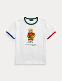 Polo Ralph Lauren Custom Slim Fit Polo Bear Jersey T-Shirt, White