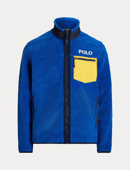 POLO RALPH LAUREN Downhill Skier Double-Knit Hoodie, Blue