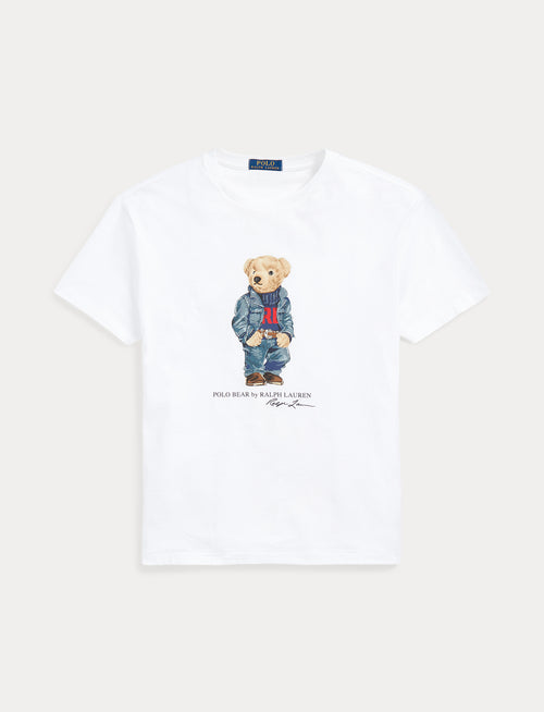 Polo Ralph Lauren Classic Fit Polo Bear Jersey T-Shirt, White