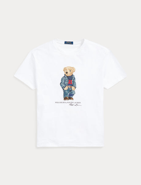 Polo Ralph Lauren Classic Fit Polo Bear Jersey T-Shirt, White