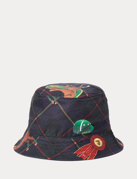 Polo Ralph Lauren Quilted Ripstop Bucket Hat, Dakota Blue