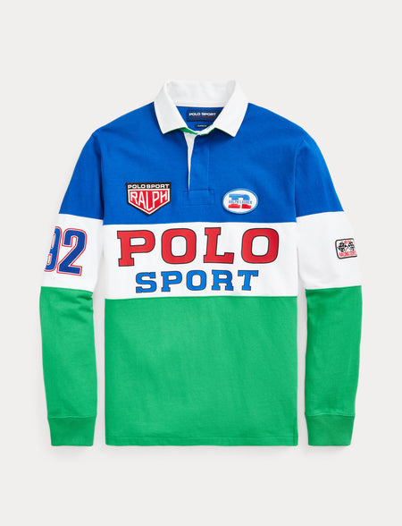 Polo Ralph Lauren Wool Graphic Full-Zip Sweater, Navy Multi