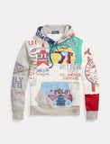 Polo Ralph Lauren Patchwork Hoodie, Deckwash White