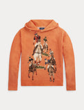 Polo Ralph Lauren Five Horsemen Hooded Sweater, Orange