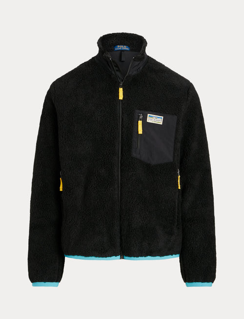 Polo Ralph Lauren Rodeo Bonded Pile Fleece Jacket, Black