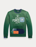 Polo Ralph Lauren Patchwork Fleece Sweatshirt, Green
