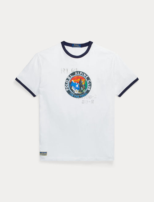 Polo Ralph Lauren Classic Fit Jersey Graphic T-Shirt, White