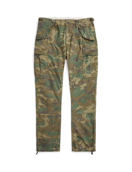 Polo Ralph Lauren Slim Fit Patchwork Canvas Cargo Pant, Green