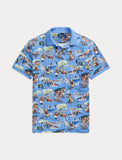 Polo Ralph Lauren Classic Fit Polo Bear Mesh Polo Shirt, Flower Print