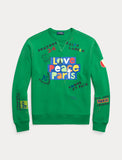 Polo Ralph Lauren Love Peace Paris Sweatshirt, Cruise Green