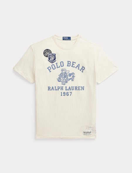 Polo Ralph Lauren Classic Fit Polo Bear Mesh Polo Shirt, Flower Print