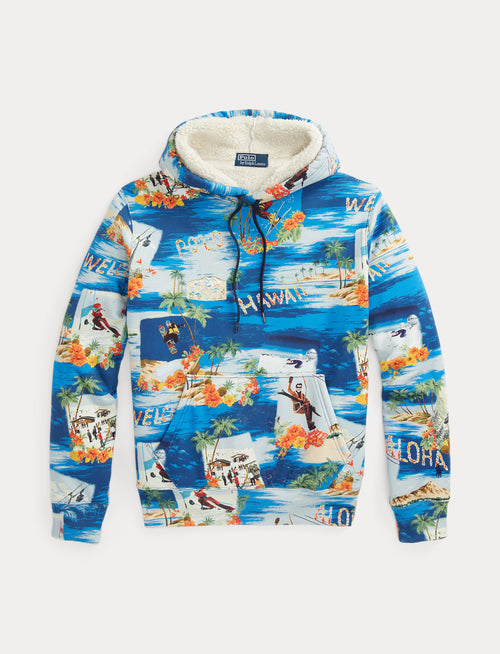 Polo Ralph Lauren Hi-Pile Ski Print Hoody, Multi