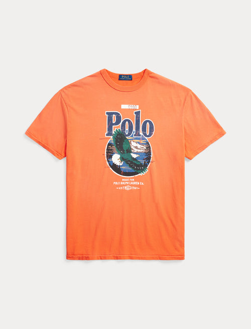 Polo Ralph Lauren Short Sleeve Eagle Classic Fit Jersey T-Shirt, Orange