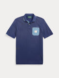 Polo Ralph Lauren Classic Fit Mesh Graphic Polo Shirt, Blue