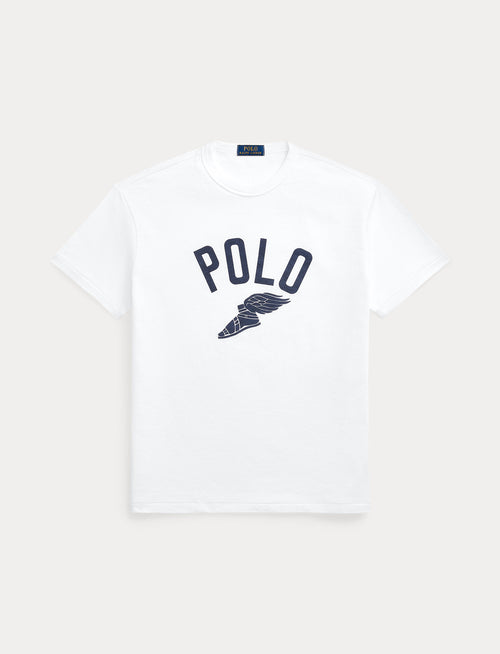 Polo Ralph Lauren Classic Fit Graphic Slub Jersey T-Shirt, White