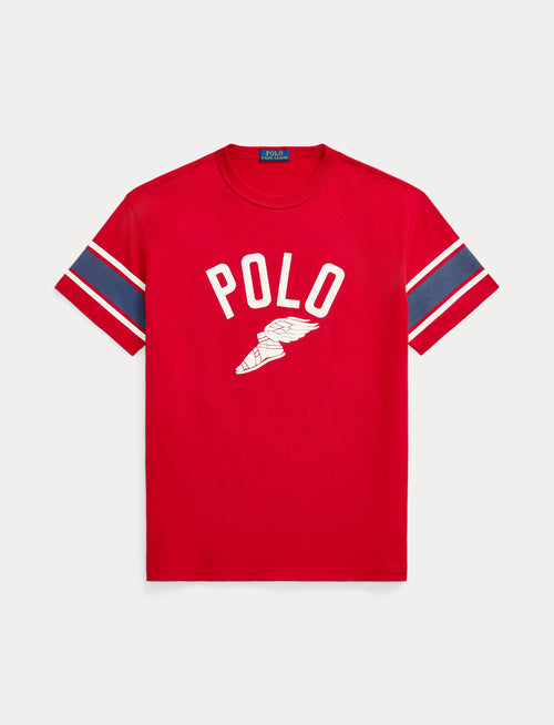 Polo Ralph Lauren Classic Fit Graphic Slub Jersey T-Shirt, Red