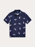 Polo Ralph Lauren Classic Fit P-Wing Terry Polo Shirt, Navy