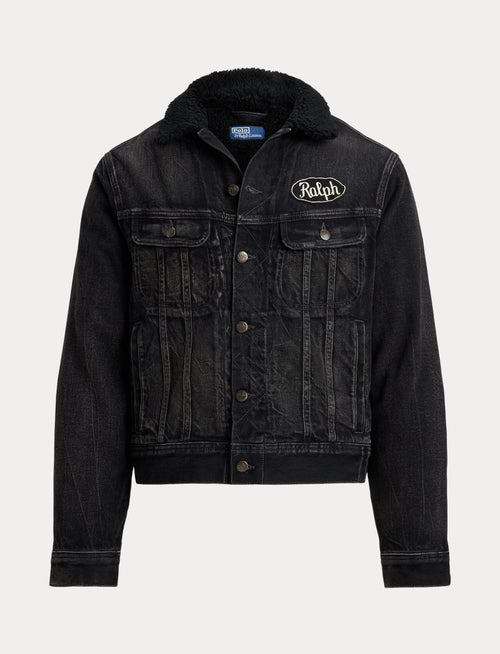 Polo Ralph Lauren Relaxed Fleece-Lined Trucker Jacket, Black