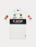 Polo Ralph Lauren Classic Fit Mesh Graphic Polo Shirt, White