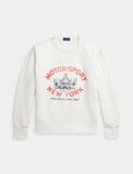 Polo Ralph Lauren Vintage Fit Fleece Graphic Sweatshirt, White