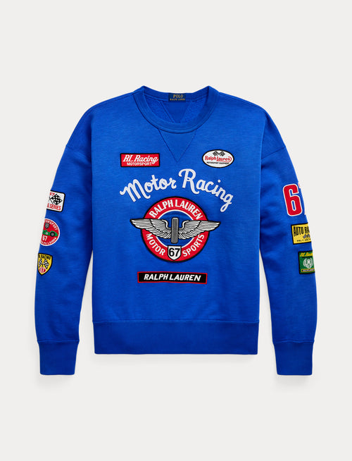 Polo Ralph Lauren Vintage Fit Fleece Graphic Sweatshirt, Heritage Blue