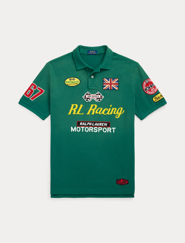 Polo Ralph Lauren Classic Fit Racing Mesh Polo Shirt, Green – OZNICO