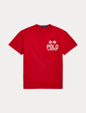 Polo Ralph Lauren Classic Fit Slub Jersey Graphic T-Shirt, Red