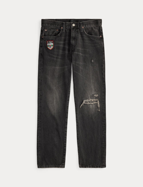 Polo Ralph Lauren Hampton Straight Distressed Jean, Black