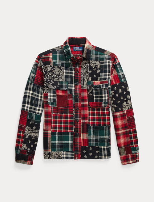 Polo Ralph Lauren Classic Fit Patchwork Flannel Workshirt, Multi