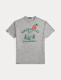 Polo Ralph Lauren Classic Fit Jersey Graphic T-Shirt, Heather Grey