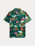 Polo Ralph Lauren Standard Fit Tropical Jersey Polo Shirt, Green