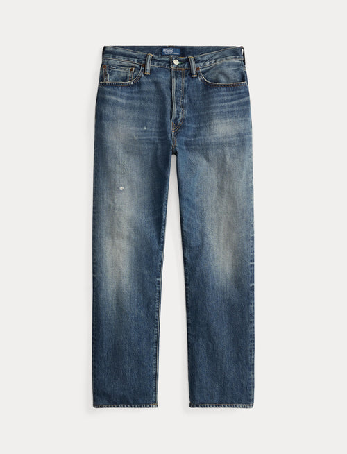Polo Ralph Lauren Straight Fit Distressed Heritage Jean, Blue