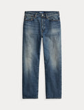 Polo Ralph Lauren Straight Fit Distressed Heritage Jean, Blue