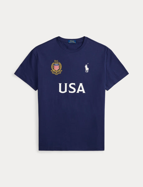 Polo Ralph Lauren Classic Fit USA T-Shirt, Navy