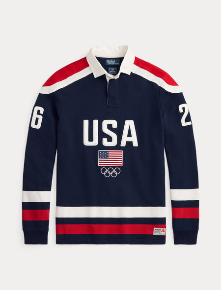 Polo Ralph Lauren Team USA Reversible Jacket, Cream/Royal