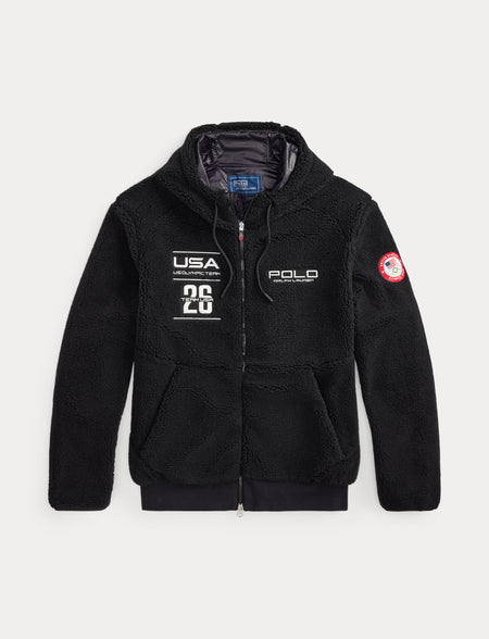 Polo Ralph Lauren Team USA Reversible Jacket, Cream/Royal