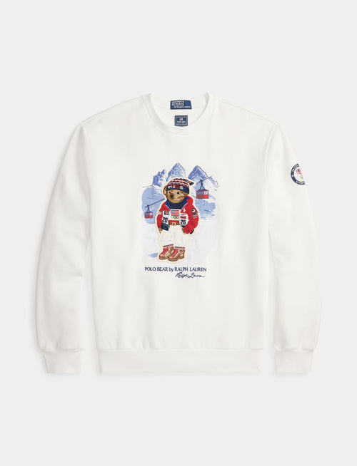 Polo Ralph Lauren Team USA Polo Bear Sweatshirt, White