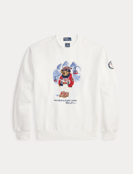 Polo Ralph Lauren Team USA Polo Bear Sweatshirt, White