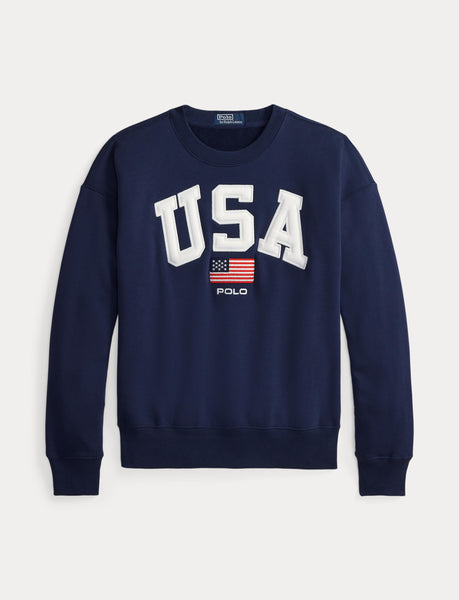 Polo Ralph Lauren Vintage Fit Flag Fleece Sweatshirt, Navy