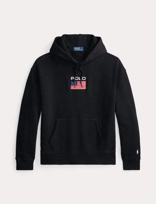 Polo Ralph Lauren Flag Fleece Hoodie, Black