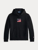 Polo Ralph Lauren Flag Fleece Hoodie, Black