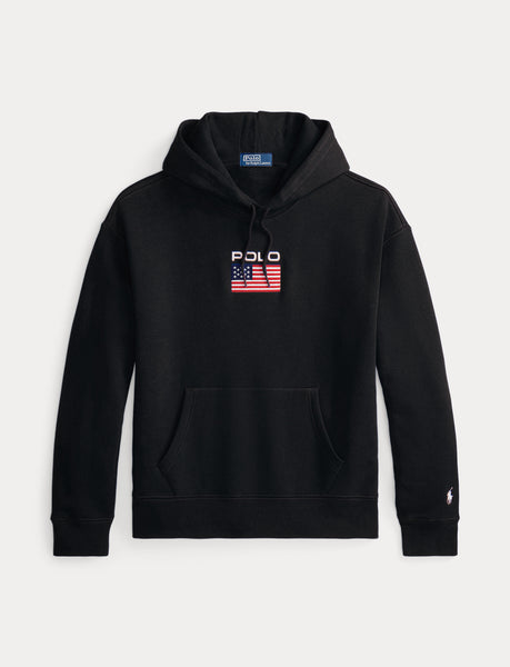 Polo Ralph Lauren Flag Fleece Hoodie, Black