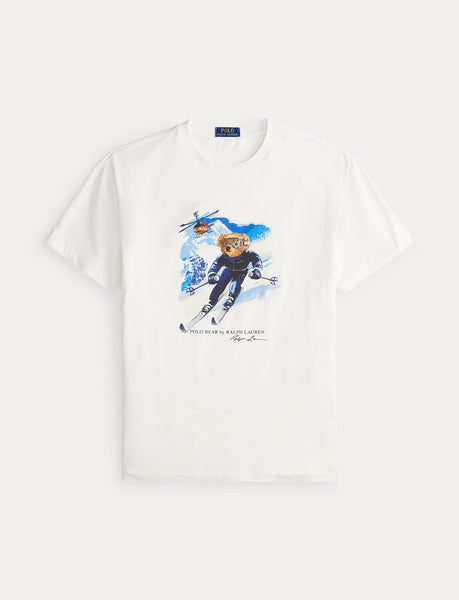 Polo Ralph Lauren Classic Fit Polo Bear Jersey T-Shirt, White