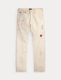 Polo Ralph Lauren Hampton Straight Graphic Jean, Beige