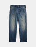 Polo Ralph Lauren Classic Fit Distressed Workwear Jean, Blue