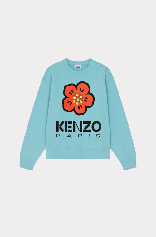 KENZO BOKE FLOWER SWEATSHIRT, CYAN